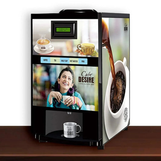 Coffee Machine 2 Lane | Two Beverage Options | Fully Automatic Coffee Tea Vending Machine 