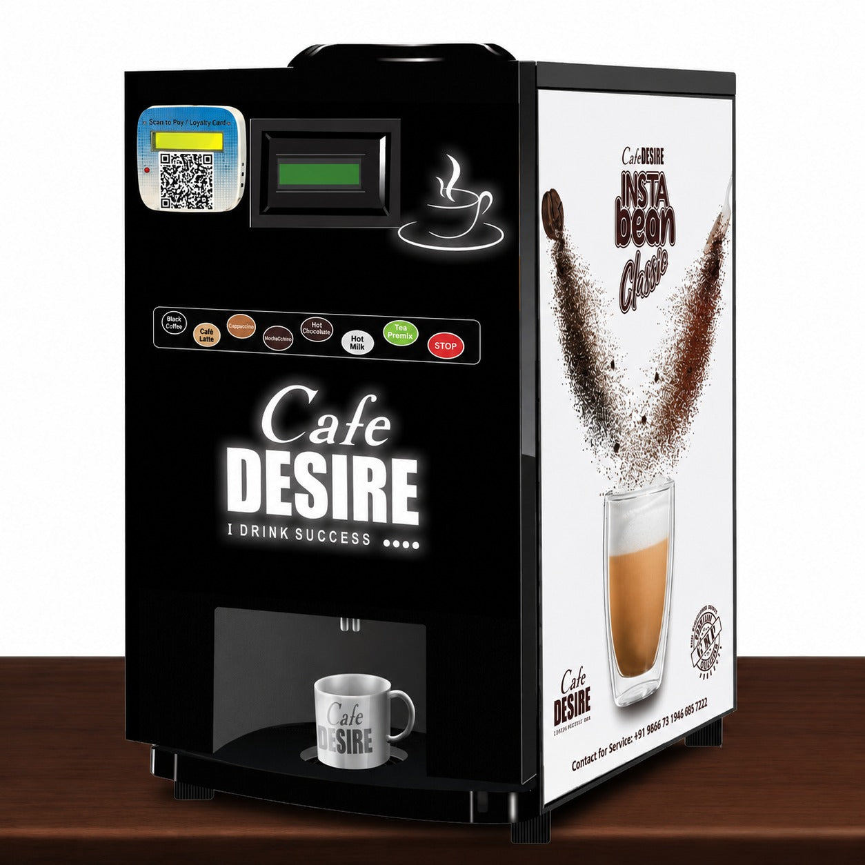 InstaBean Classic 7x QR Enabled LED Vending Machine