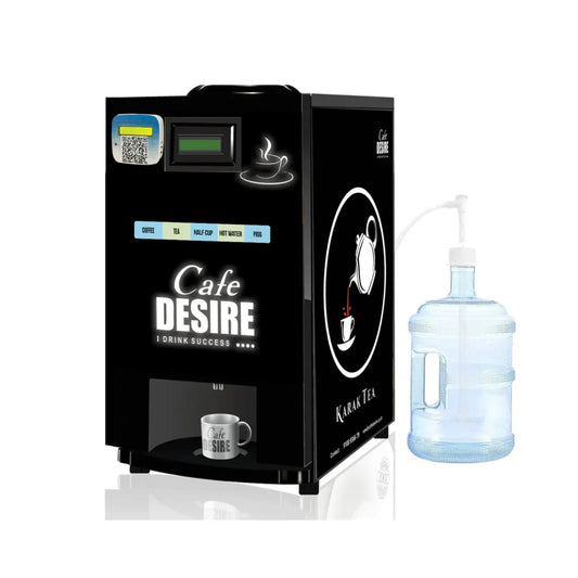 Pump and QR Enabled - LED 2 Option Coffee Tea Vending Machine - cafedesireonline.com