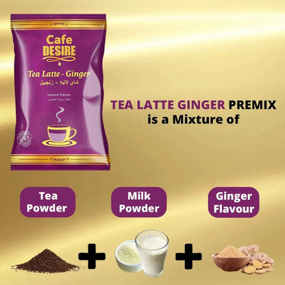 Tea Latte - Ginger Premix - 500g - cafedesireonline.com