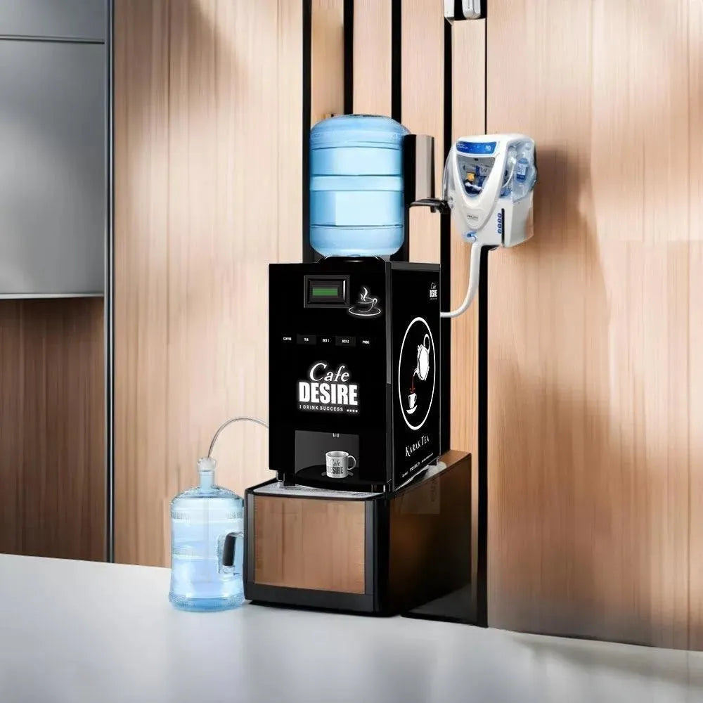 LED - Coffee Machine 4 Lane Multi Water Inlet Coffee and Tea Vending Machine 