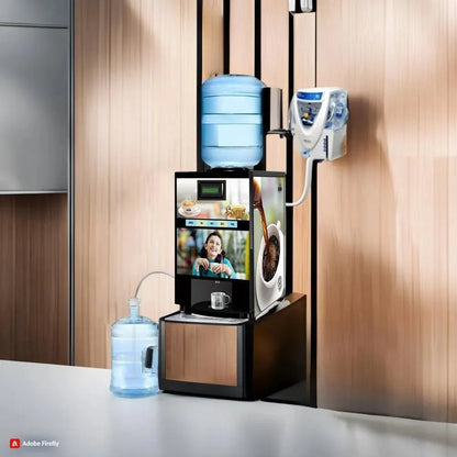 Coffee Machine 4 Lane Multi Water Inlet Coffee and Tea Vending Machine
