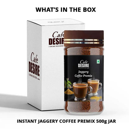 Jaggery Coffee Premix - 500g Jar - cafedesireonline.com