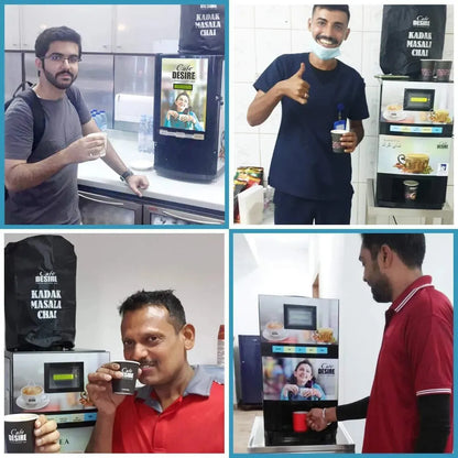 QR Code UPI Payment Enabled Coffee Machine 2 Lane | Two Beverage Options | Fully Automatic Tea & Coffee Vending Machine 
